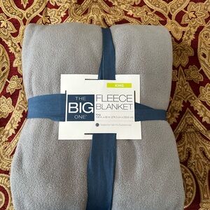The Big One Soft Gray Fleece Blanket
